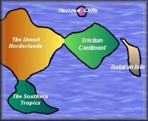 General layout of Runic Flux's region of the Blue Crescent